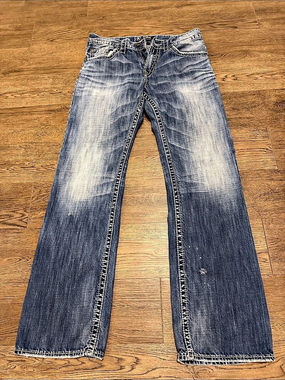 Silver Jeans Co. Zac Mens relaxed straight blue Jeans